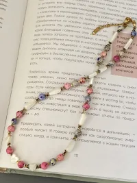 Чокер из натуральных камней, варисцит.