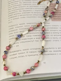 Чокер из натуральных камней, варисцит.