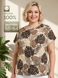 Футболка хлопок большого размера