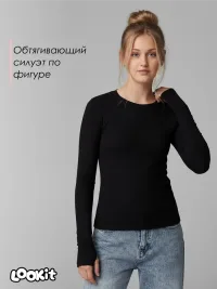 Лонгслив с вырезом для пальца