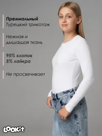 Боди с длинным рукавом для девочек