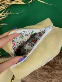 Косметичка велюровая стеганная