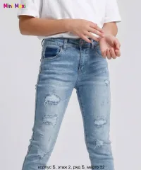 Джинсы для девочки Mini Maxi синие