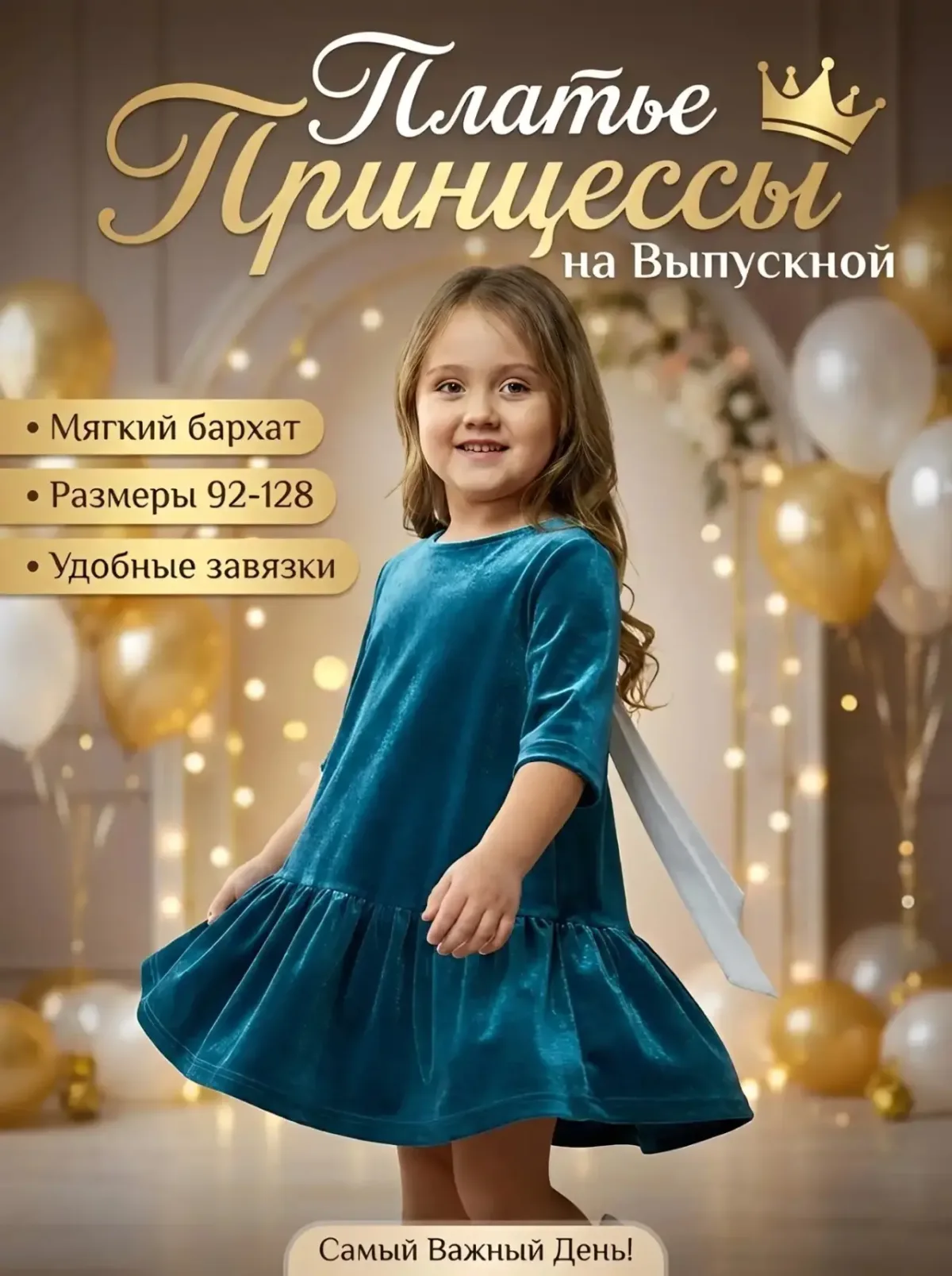 Платье бархатное