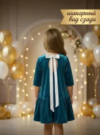 Платье бархатное