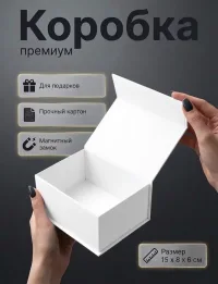 Коробка подарочная для подарков и украшений с магнитным клапаном