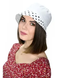 Летняя льняная шляпка