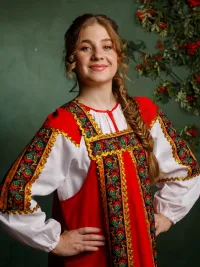 Русский народный карнавальный костюм для девочки "Маруся"