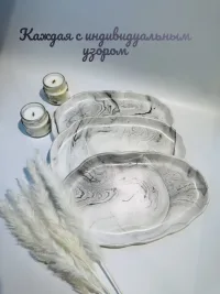Декоративная подставка из гипса