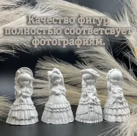 Подарок девочке творческий из фигур гипсовых принцесс для раскрашивания