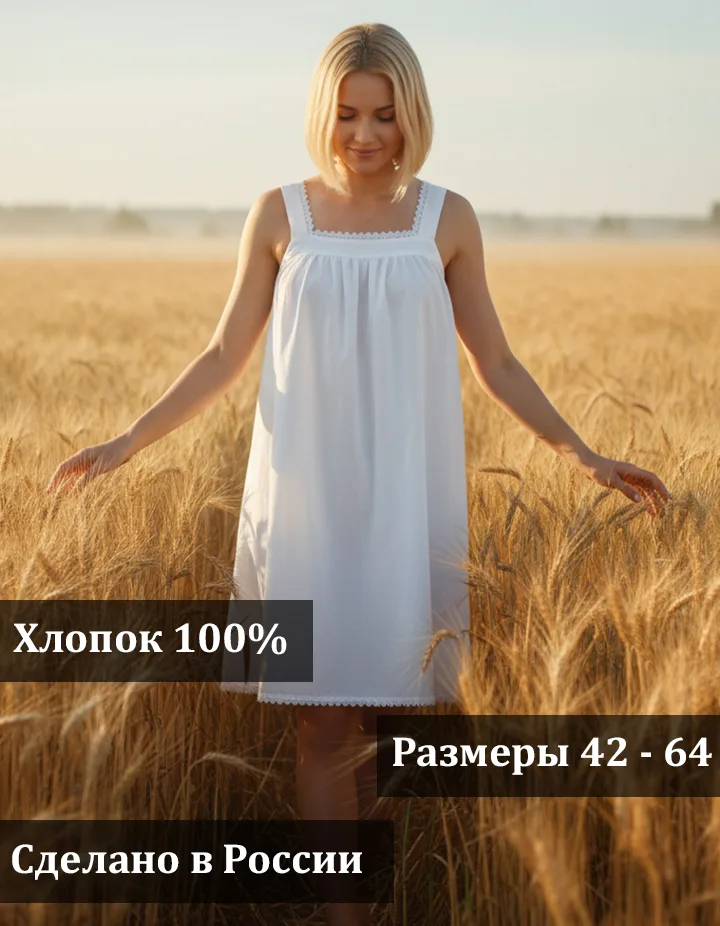 Ночная сорочка батист хлопок 100%