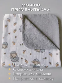 Детский муслиновый плед