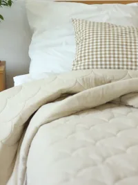 LINEN NATURAL/Линен Натурель, покрывало льняное, цвет натуральный бежевый