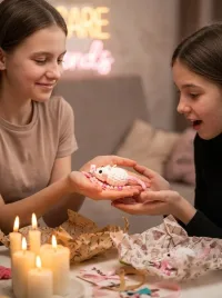 Парный брелок обвес крыска на сумку и рюкзак