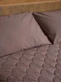 LINEN GRAPE/Линен Грейп, покрывало льняное, цвет бордовый