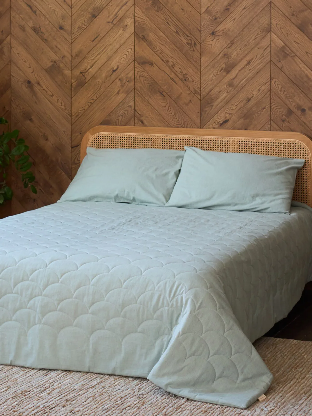 LINEN MINT/Линен Минт, покрывало льняное, цвет мятный