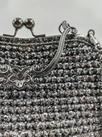 Сумка со стразами "Леди". Ручная работа.