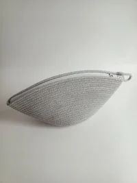 Косметичка из хлопкового шнура, 10*11 см, ручная работа