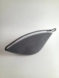 Косметичка из хлопкового шнура, 10*11 см, ручная работа