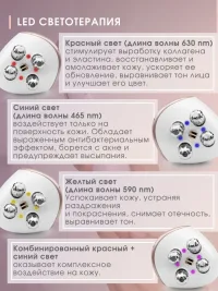 Многофункциональный массажер OLZORI L-Mirru комплексного действия с RF-волнами, EMS-токами и LED-терапией