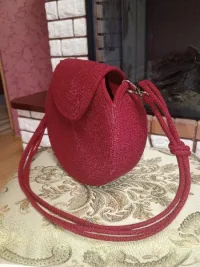 Сумка женская из хлопкового шнура, кросс-боди ручная работа