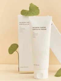 Крем с экстрактом икры лосося HEVEBLUE SALMON CARING CENTELLA CREAM 100мл