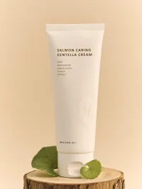 Крем с экстрактом икры лосося HEVEBLUE SALMON CARING CENTELLA CREAM 100мл