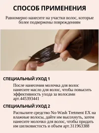 Несмываемый крем-уход для волос Growus Damage Therapy Hair Milk 160ml