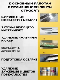 Лента шлифовальная для гриндера STRONER 50x915 мм, 10 шт в упаковке