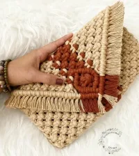 Хлопковый шпагат для макраме 4 мм 100 м бежевый