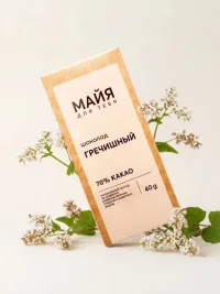 Шоколад гречишный, ручной работы, премиальный, крафт шоколад