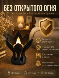 Подсвечники для свечей декоративные интерьерные Лотос 2шт