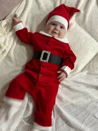 Новогодний карнавальный костюм для малышей Санта, Дед Мороз