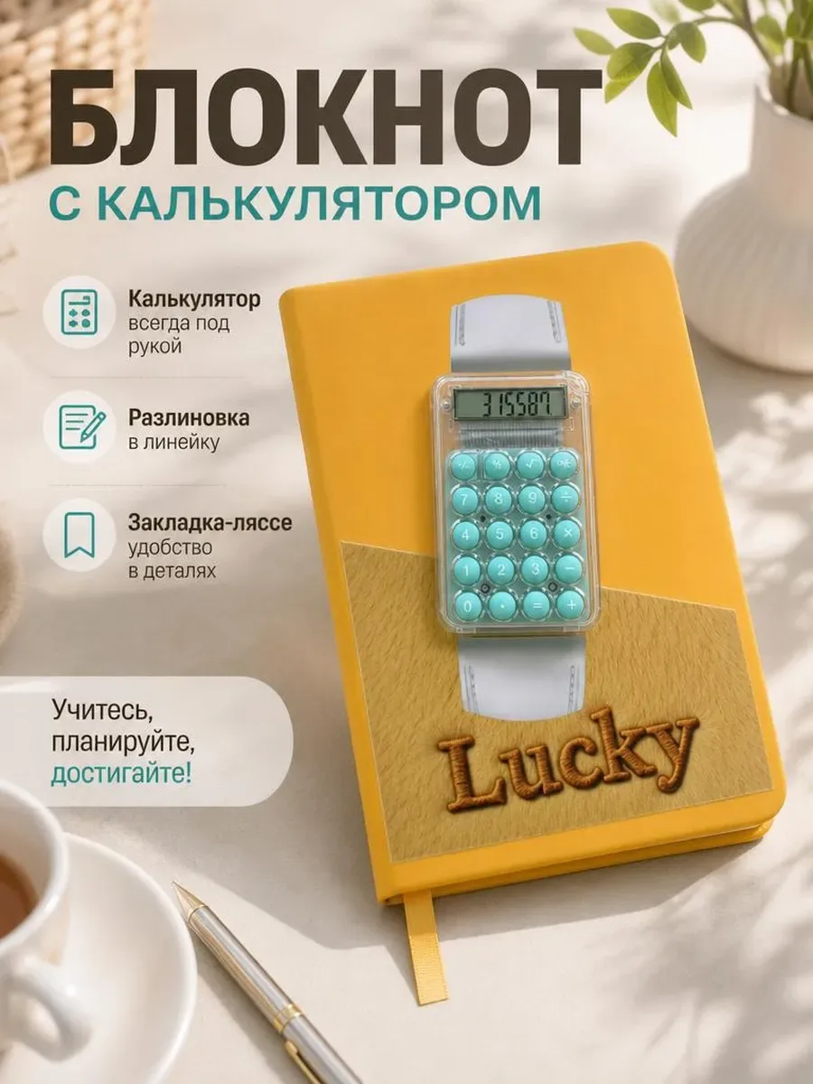 Блокнот с калькулятором