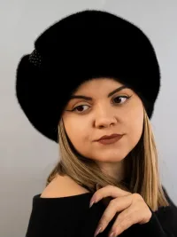 Шапка меховая эко на флисе