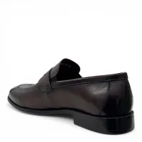 Мужские кофейные лоферы SLAVAZZO CARELONI KD1-671-70B-218