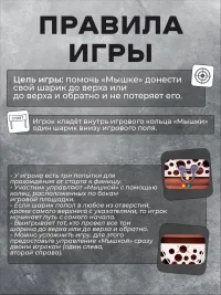 Настольная игра на ловкость "Мышиный лабиринт"