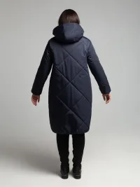 Пальто зимнее утепленное стеганное