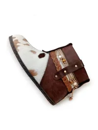 Сапожки с мехом пони "Boho cow style"