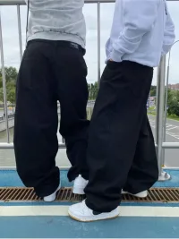 Джинсы широкие багги