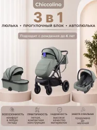 Chiccolino Gold 3 в 1 зеленая
