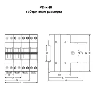 Модульный реверсивный переключатель РП-4-40, МЕАНДР