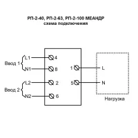 Модульный реверсивный переключатель РП-2-100, МЕАНДР