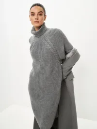 Платье свитер вязаное размер L/XL
