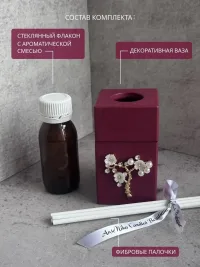 Аромадиффузор из гипса сакура бергамот слива