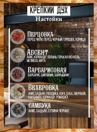 Подарочный бокс "Крепкий Дух" чёрный для приготовления настоек