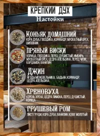 Подарочный бокс "Крепкий Дух" чёрный для приготовления настоек