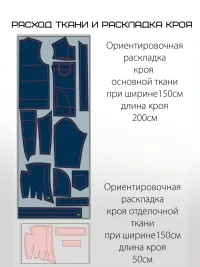 Выкройка женской куртки, бомбер джинсовый с капюшоном Bruni