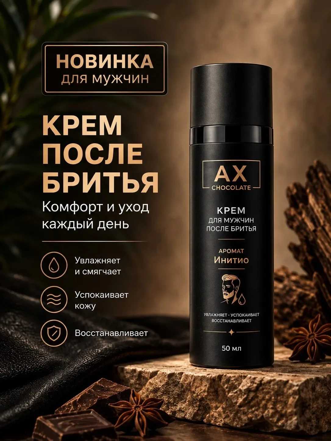 Крем для мужчин после бритья, аромат Инитио
