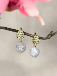 Серьги Туман, кварц